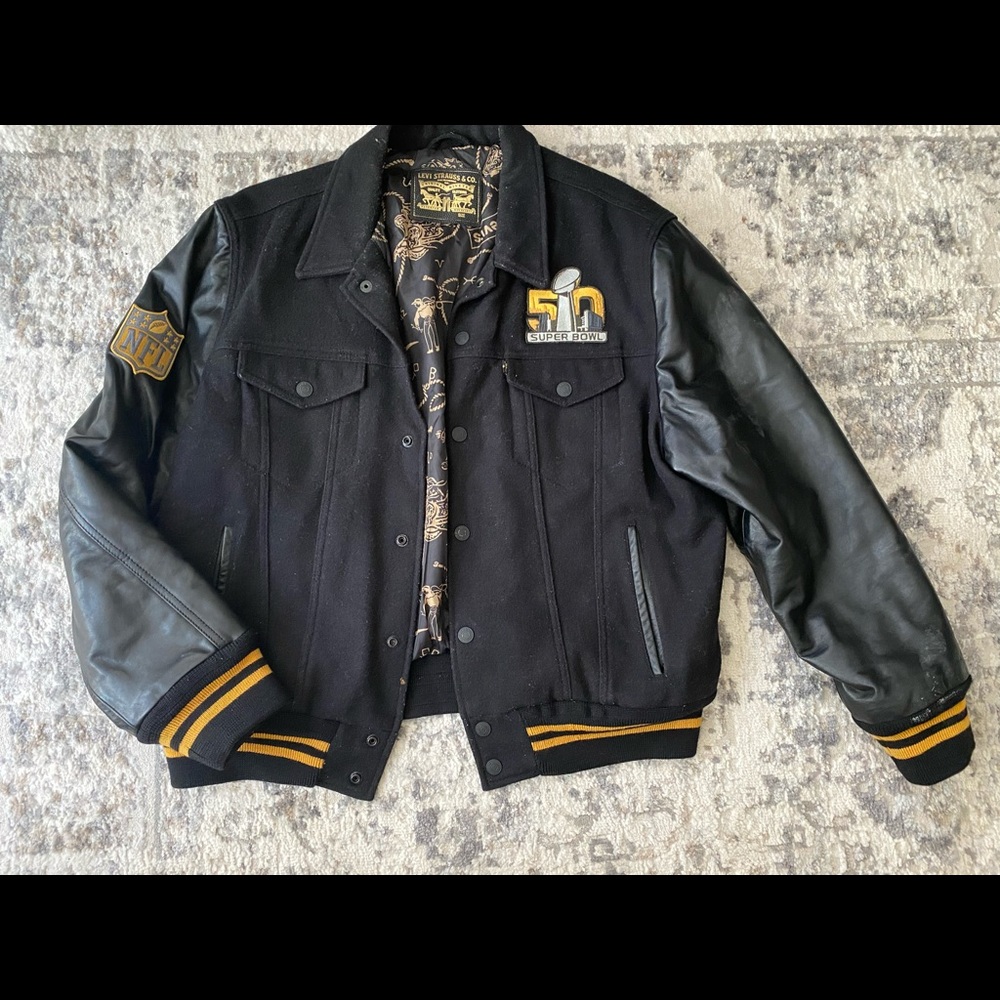 Levi’s NFL Super Bowl 50 leather jacket